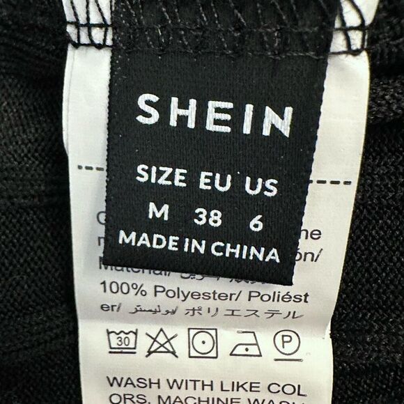 NWOT Shein Knitted Halter Black Tank Top Size Medium - Picture 4 of 4